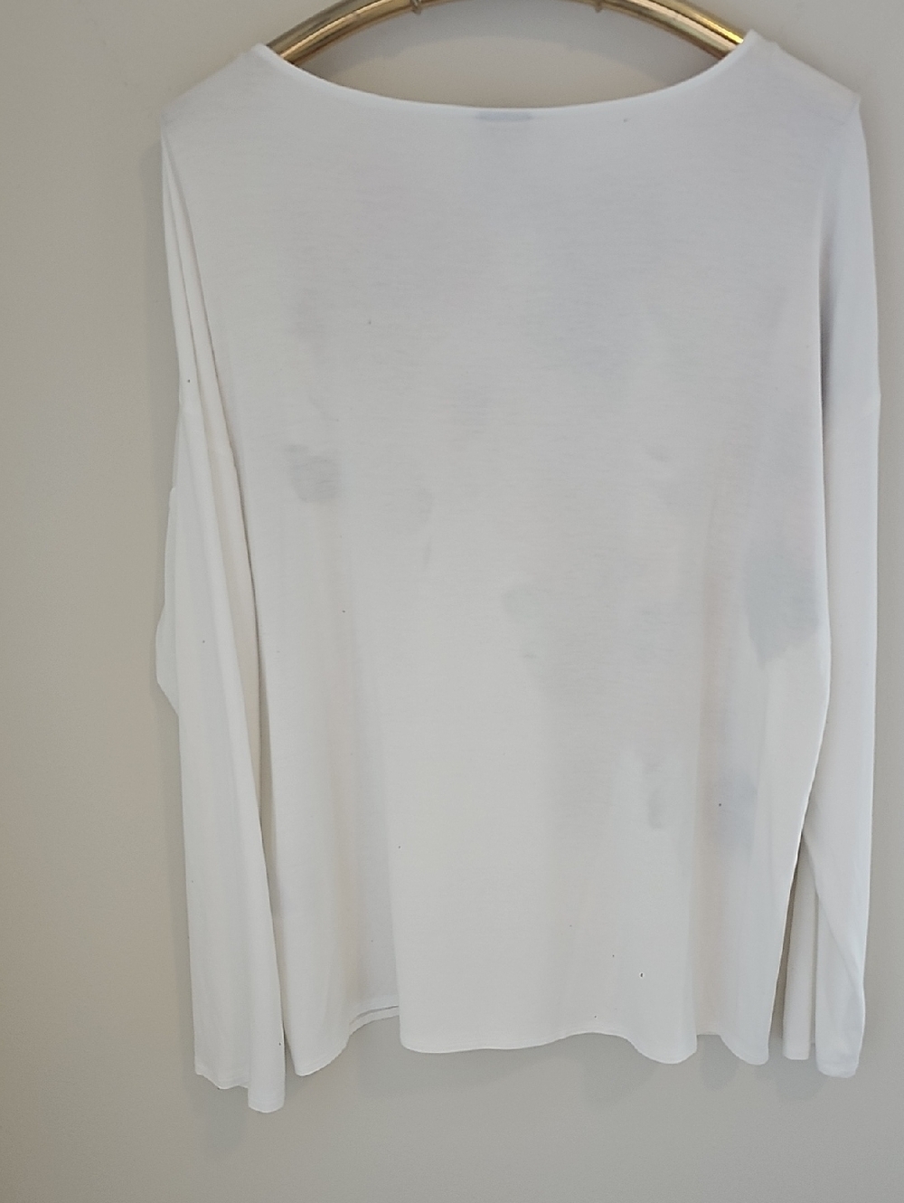 Chico's White Long Sleeve Tee with Pink & Coral Floral Print - Picture 5 of 7